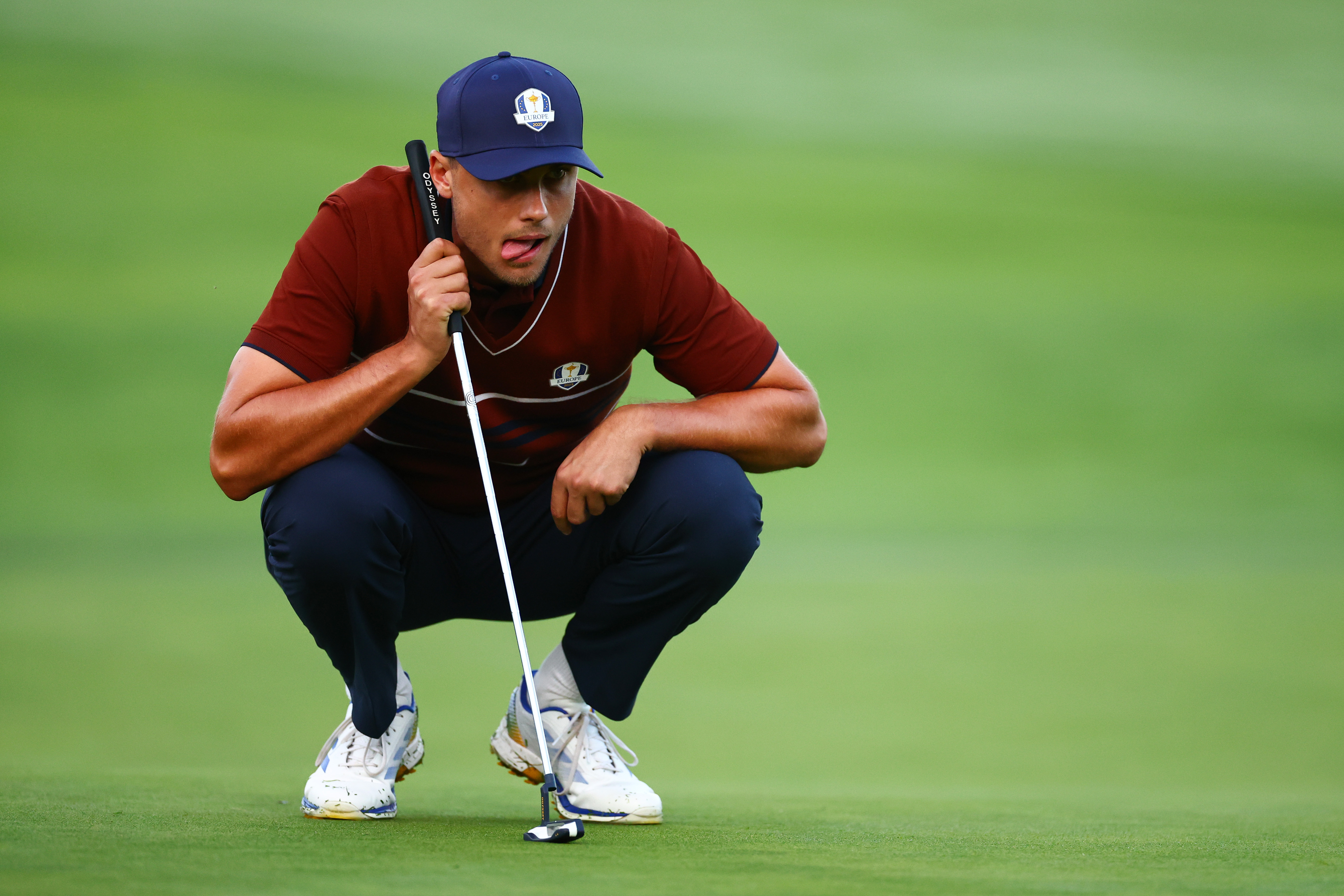 2025 Ryder Cup, Day Two, Morning Foursomes, Golf, Bethpage Black Golf Course, New York, USA - 27 Sep 2025
