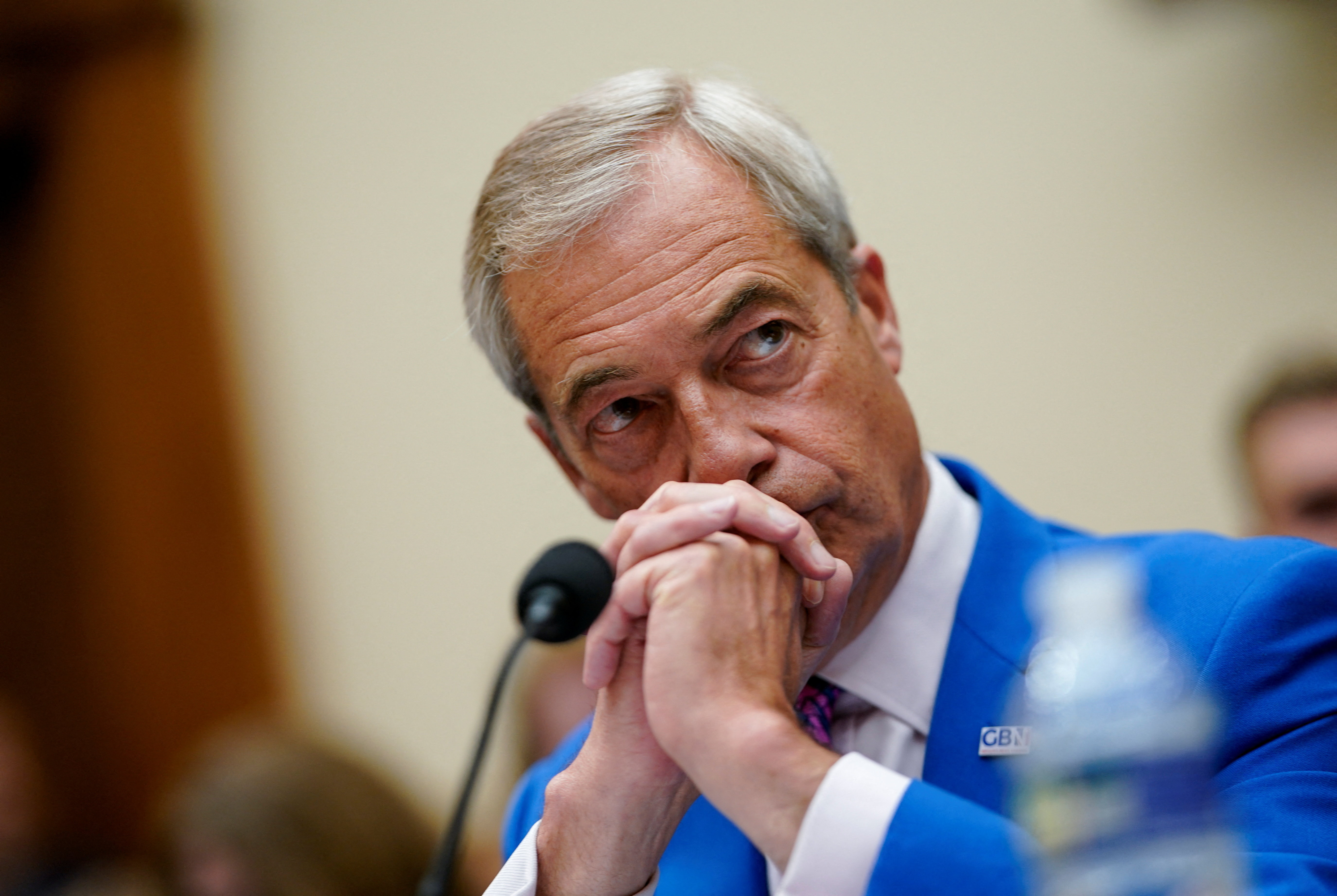 Farage has come under fire from Democratic congressmen