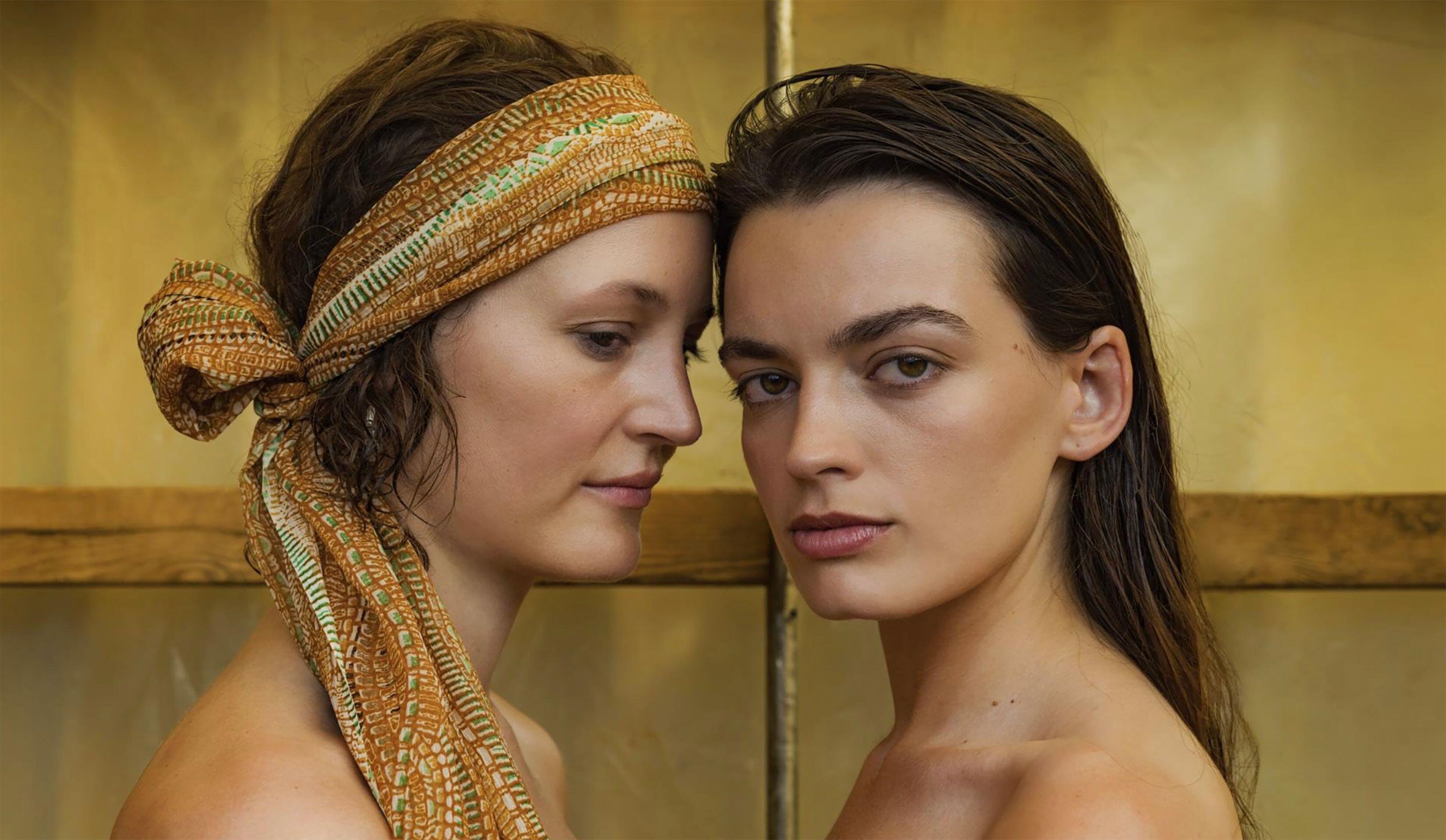 Still from the film *Hot Milk*, featuring Vicky Krieps and Emma Mackey.