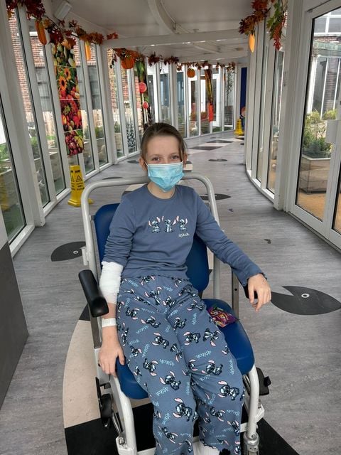 Phoebe in hospital