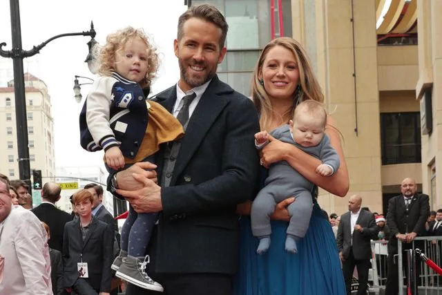 Eric Charbonneau/Getty Ryan Reynolds and Blake Lively (center) with daughters James Reynolds and Ines Reynolds in 2016