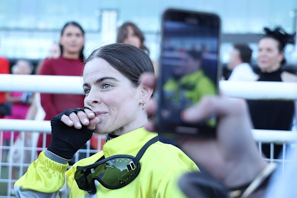 Alysha Collett scored a win on With Your Blessing.