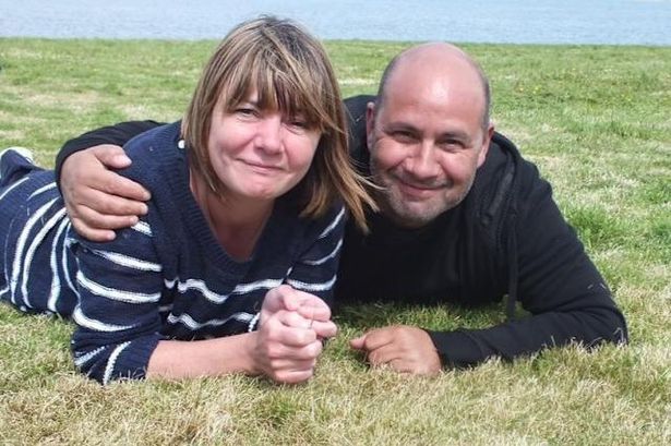 Nicky with her late husband Andy
