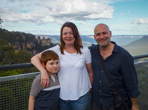 The Wake family with a young Finn