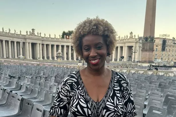 Anu Omideyi at the Vatican