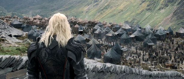 Battle camp outside the walls of Harrenhal Castle