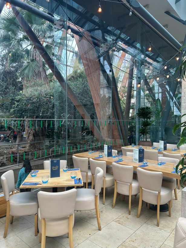The nearby Ego Mediterranean restaurant also offers a unique perspective of the Winter Gardens