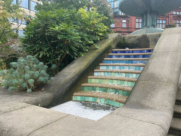 Sheffield's Peace Gardens have a number of water features