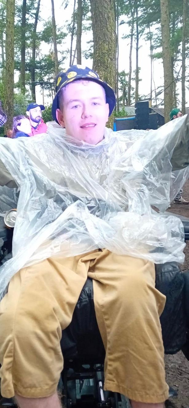 Event co-organiser Joe at the Beat-Herder Festival at Dockber Farm in July 2023