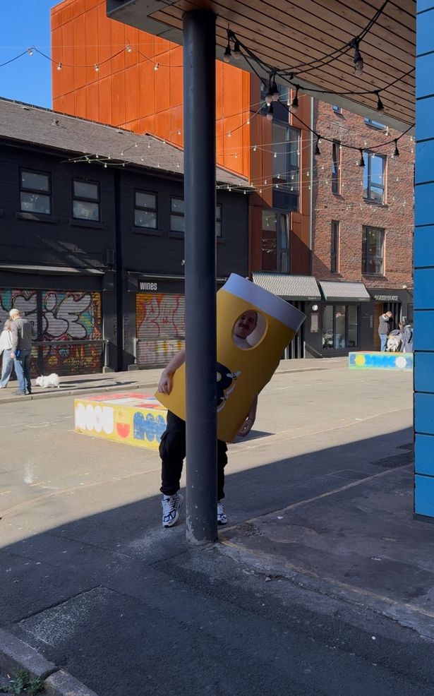 The Boddingtons mascot will be out and about with free pint vouchers