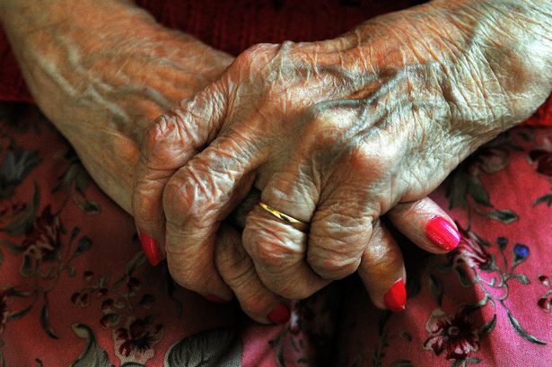 Stock photo of elderly woman.