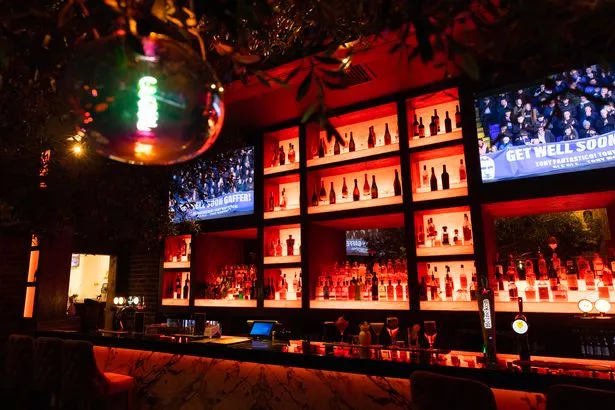 The cocktail bar 