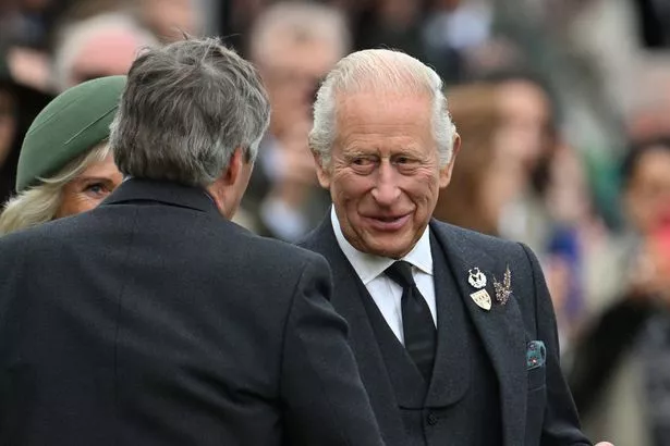 King Charles attending the annual Braemar Gathering in Braemar, central Scotland 