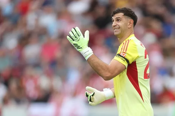 Aston Villa goalkeeper Emi Martinez