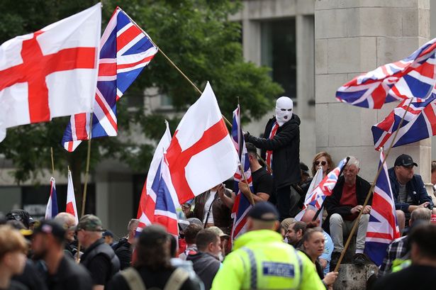 Anti-immigration march in Manchester