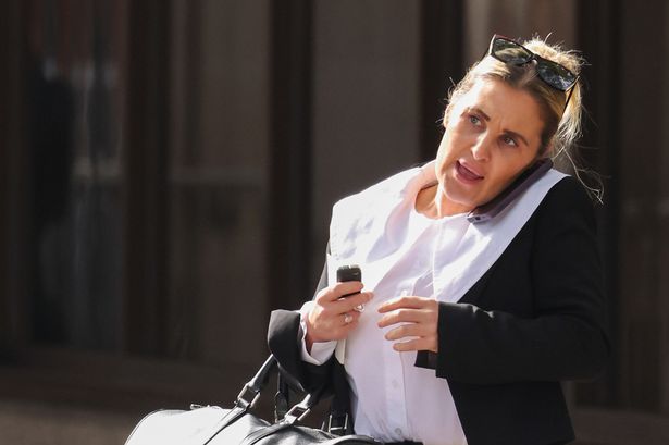 Chloe Whelan leaving Manchester Crown Court