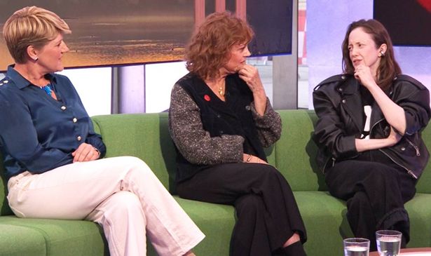 Clare Balding, Susan Sarandon and Andrea Riseborough