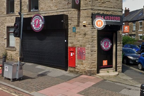 Cookies and Cream Crookes has been handed a food hygiene rating of one