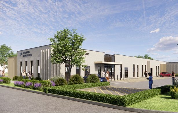 The proposed new renal building at Aintree Hospital
