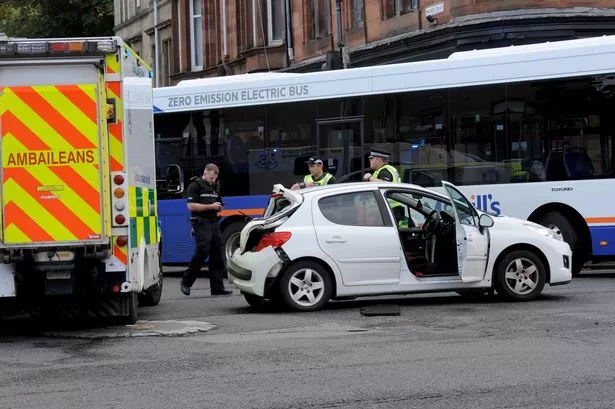 Emergency services at the scene of the incident