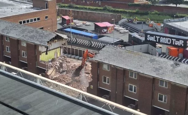 Demolition underway at Bootle Strand