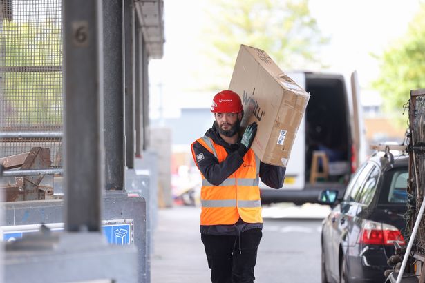 ECHO reporter at Huyton Household Waste Recycling Centre
