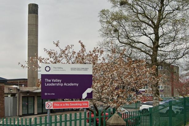 Pupils at The Valley Leadership Academy are searched before school