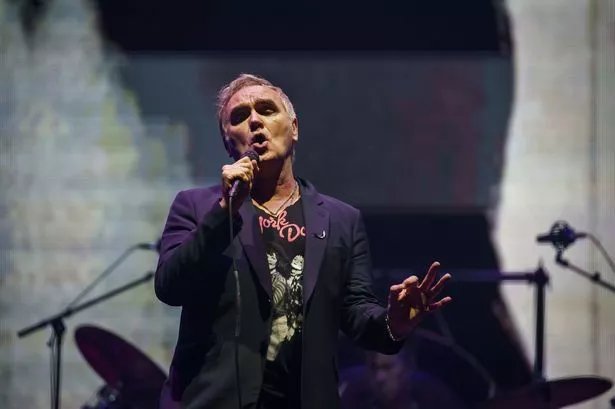 Morrissey performs during the Riot Fest music festival in Douglass Park on Sept. 16, 2021