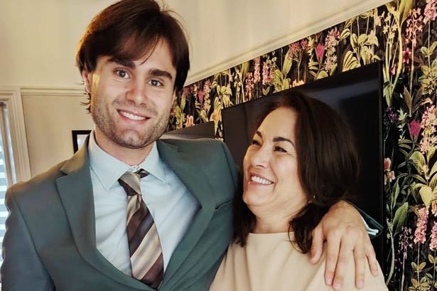 Ellis Johnson with his mum Della