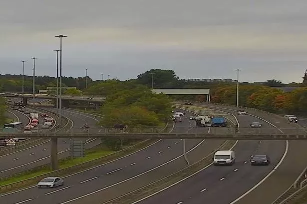 Emergency crews have raced to the M8 and M77