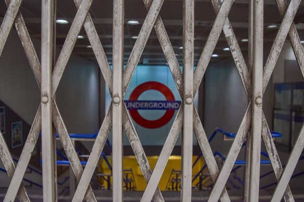 Closed entrance at King's Cross St Pancras Underground Station