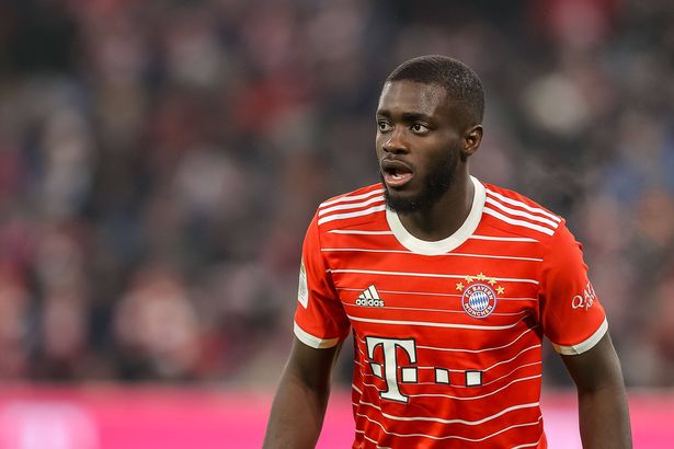 Dayot Upamecano looks on