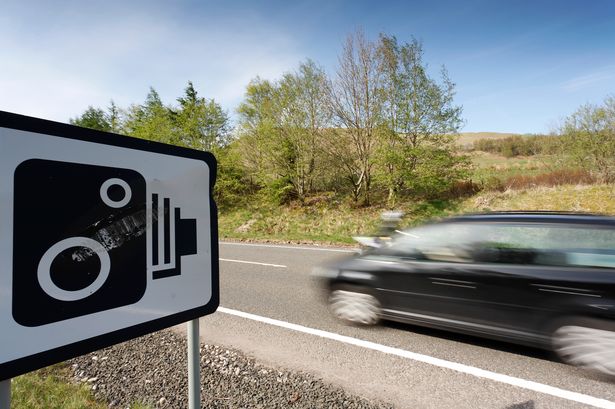 Speed camera sign