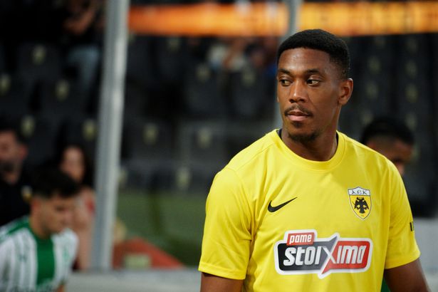Anthony Martial in action for AEK Athens