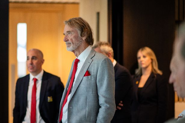 Manchester United co-owner Sir Jim Ratcliffe pictured at Carrington's reopening
