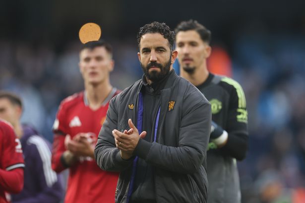 Ruben Amorim on the touchline.