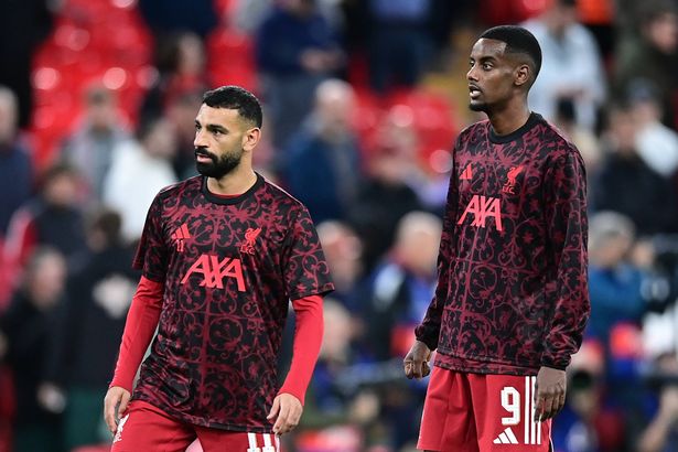 Mohamed Salah and Alexander Isak