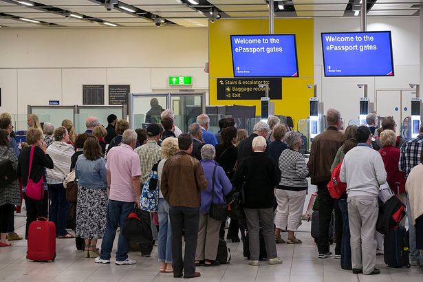  Passengers arriving at Gatwick Airport
