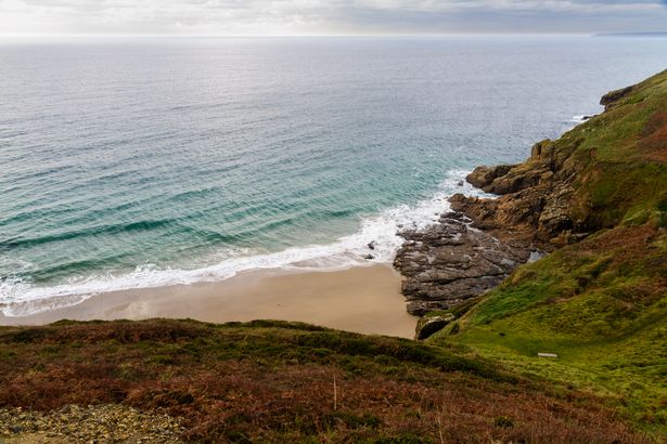 Rinsey Head and Cove in Cornwall, England