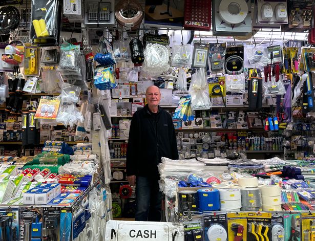 Anton at The Battery Shop, a stall he's been running at Tommyfield since he was just 17 years old. 