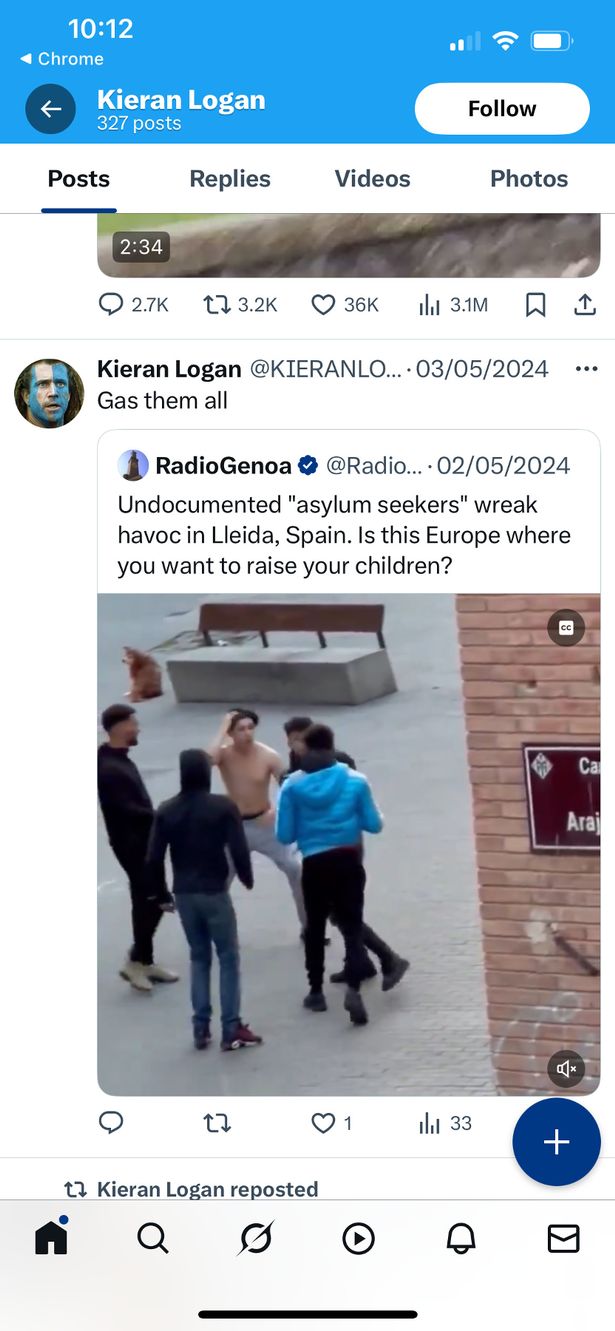 kieran logan social media