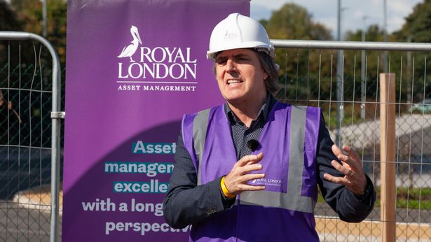 Steve Rotheram, Mayor of Liverpool City Region, on site at Atlantic Park