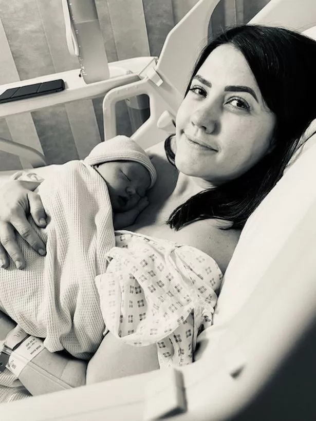 Mum Aimee with baby Charli 