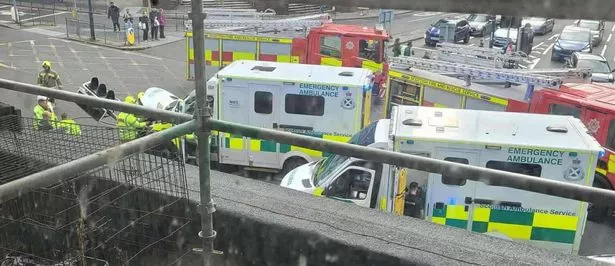 Fire crews and another ambulance were called to assist 