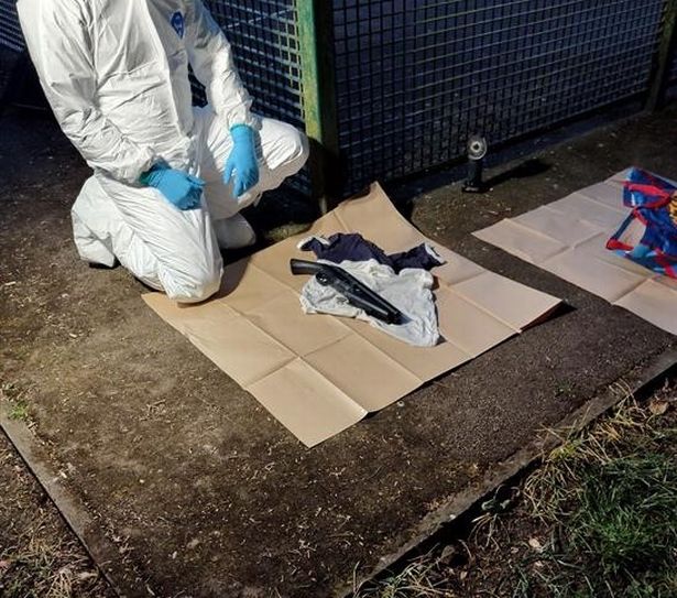 Imitation firearm found in carrier bag in Derker park in Oldham