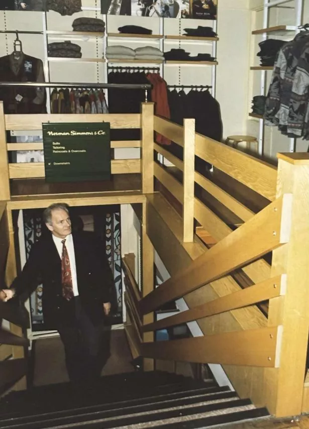 Life at Norman Simmons on North John Street in Liverpool city centre. Pictured, Bill Iveson, who ran the business with partner Norman Simmons