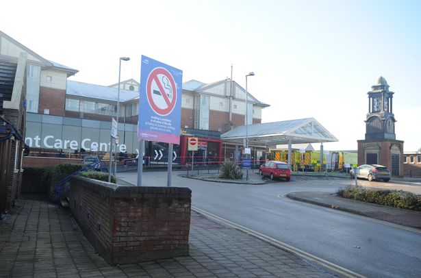 general view / entrance of Blackpool Victoria Hospital