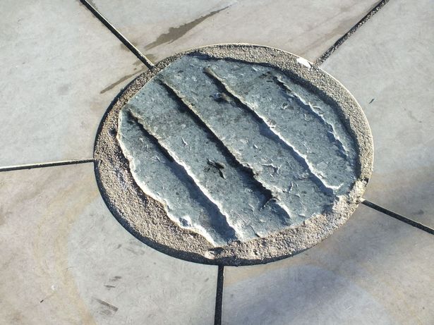 The sanctuary stone on Castle Street, Liverpool City Centre