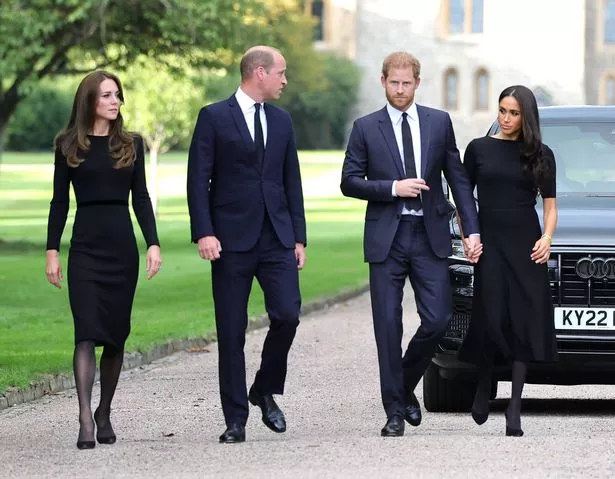 Kate Middleton, Prince William, Prince Harry and Meghan Markle before their feud tore them apart