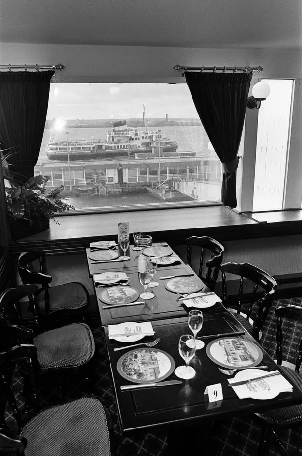 The refurbished River Inn at Liverpool's Pier Head. As a Berni Inn it is part of Grand Metropolitan Retailing's branded restaurants division. February 9, 1988